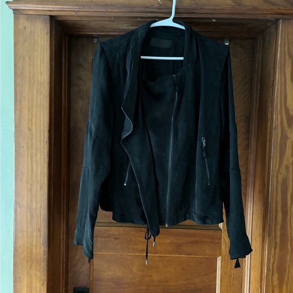 Blank NYC Black  Jacket with Waterfall Front - Picture 1 of 4